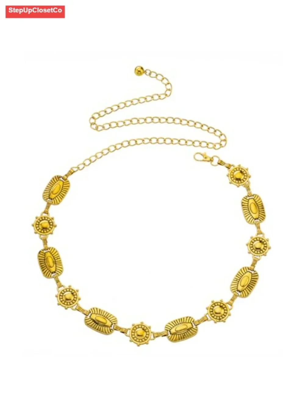 Adjustable Waist Chain Belt Metal Link for Jeans Dresses
